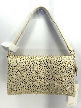 NWT - Urban Expressions Ivory Studded Convertible Crossbody/Clutch/Handbag